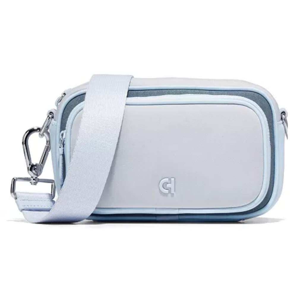Cole Haan Neoprene Transit Crossbody Bag- Micro Chip/Stormy Weather/Heather